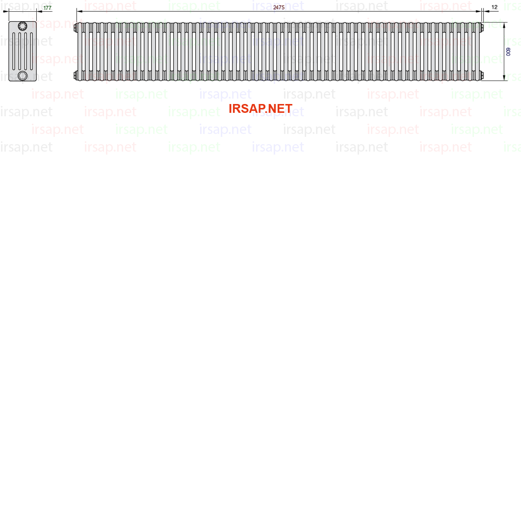 Радиатор IRSAP Tesi 50600/55 T12 CL 01